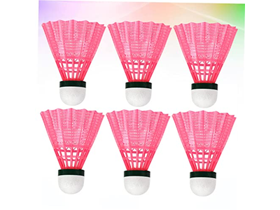 6pcs Pink Badminton Shuttlecock Shuttle Badminton