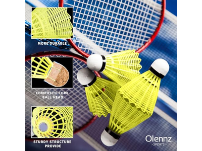 Badminton Birdies Shuttlecocks Plastic Shuttlecocks Pack