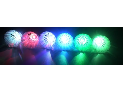 LED Badminton Birdies Colourful Shuttlecock Dark Night 