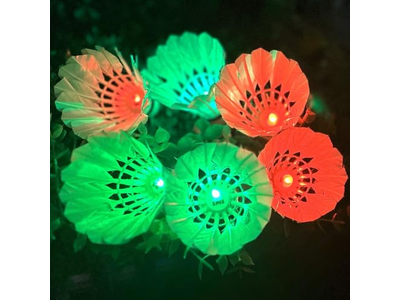 LED Badminton Birdies Colourful Shuttlecock Dark Night 