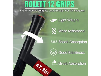 12 Pack Tennis Racket Grip Tape