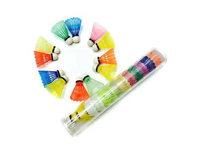 12 Pcs Plastic Badminton Shuttlecocks