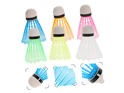 12Pcs Glow The Dark Birdies for Badminton