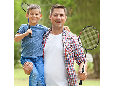 Badminton Rackets Set of 2-4 for Adults Kids