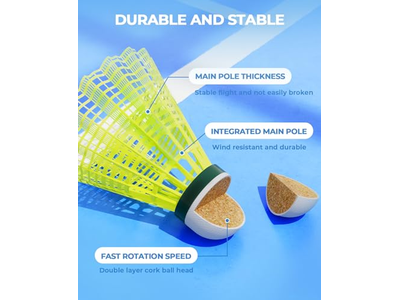 Badminton Shuttlecocks Birdies,Nylon Shuttlecocks