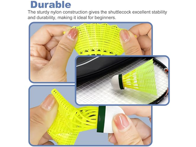 Badminton Shuttlecocks Nylon Badminton Shuttlecocks Birdies Durability Stability