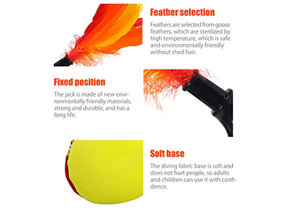 Hand Shuttlecock Colorful Beach Entertainment